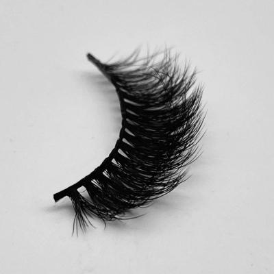 China Hot Selling 15MM Natural Hairy Natural Long Lashes Magnetic Eyelashes For Woman for sale