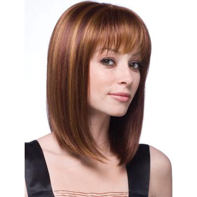 China European and American the new style of European and American women's wigs wigs shape straight hair in the long hair wig set for sale