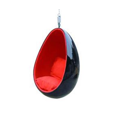 China Wholesale Classic Fiberglass Shell Comfortable Egg Chair Swing Furniture Egg Shape Chair for sale