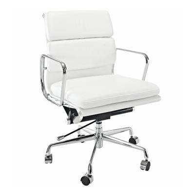 China Classic and modern office chair durable luxury ergonomic modern white leather for sale for sale