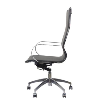 China Classic And Modern High Grade Stainless Steel Genuine Leather Office Chair for sale