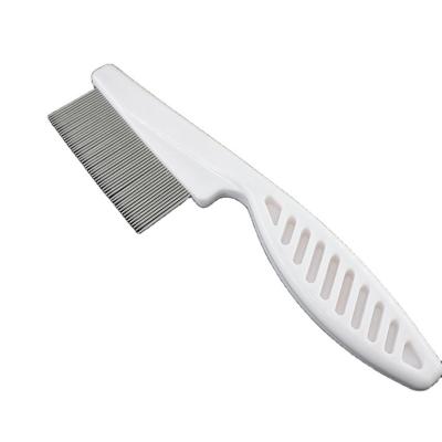 China Pet Grooming Viable Colored Teeth Comb Stainless Steel Comb for sale