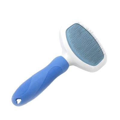 China Stocked Factory Price Pet Brushes Grooming Comb Self Cleaning Pet Brush for sale