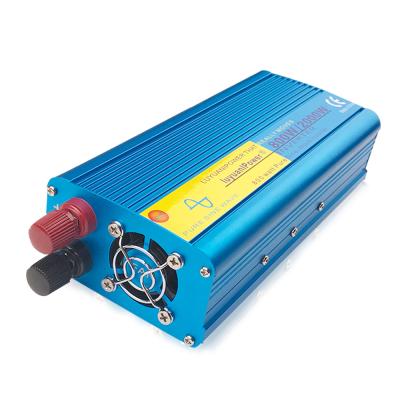 China For Computer Power Inverter 2000W Solar Converter DC to Inverter Travel Pure Car Power Pump Inverter 800W Sine Wave AC 12V 220V Drive for sale