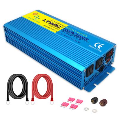 China For Pure Computer Sinewave Inverter 110V 3000 Watt Power Inverter DC 12V 24V 3KW Inverter With Charger Supply US AC Plug Solar Converter Home for sale