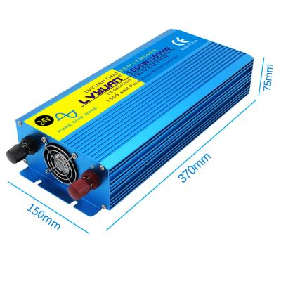 China For Computer Inverter 24V 220V 3000W Sine Wave Inverter Car Camp Inverter 50/60HZ Full Power Pure Solar Inverter Three Sockets for sale