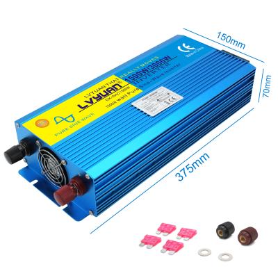 China For Computer Single Phase DC 230V AC 1500W 3000W 1.5KVA 3KVA 12V Peak To Inverter LED Display Dual USB Power Converter for sale