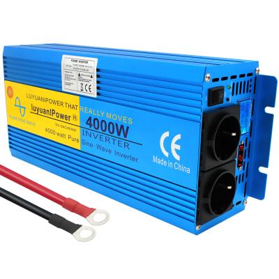 China For AC 220V Pure Air Conditioning 1800W/4000W Power Inverter Sinewave Inverter 12V Two Off Grid Inverter LCD Display Power Supply Inversor Car for sale