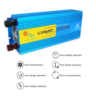 China For Air Conditioning Power Inverter 1KW 2KW 3KW 4KW 12V 24V To Home 110V 220V Pure Sine Wave Power Inverter Power Inverter With On/Off Switch for sale