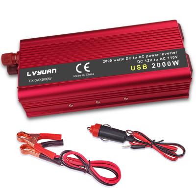 China For Small Fan 12V 800W Car Inverter US Plug 60HZ DC to 110V AC Inverter with Charger USB Power Adapter Small Voltage Converter Inverter for sale