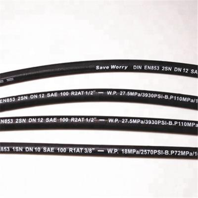 China EN853-1SN DIN Petroleum Base Fluids Sales Promotion Hydraulic Rubber Hose Assembly High Pressure Rubber Hose for sale