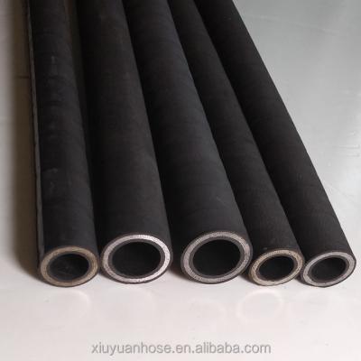 China Petroleum base hydraulic fluids four spiral flexible oil pipeline high quality industrial hydraulic hose for sale for sale