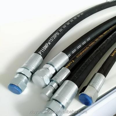 Chine Nitrile Rubber Factory Promotion Price Steel Wire Braided Flexible Industrial Hydraulic Rubber Hose And Hose Assembly à vendre