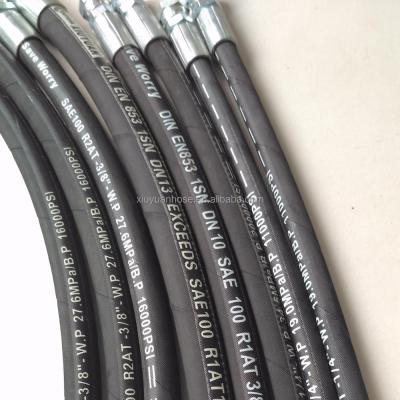 Chine Xiuyuan Petroleum Hydraulic Fluids Oil Low High Quality High Pressure Rubber Hose Fitting Hydraulic Hose, Hose Assembly à vendre