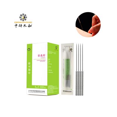 China ZhongYan TaiHe Professional Supplier 500pcs Disposable Sterile Painless Dry Needle Acupuncture Needles Different Body Sizes With Tube for sale