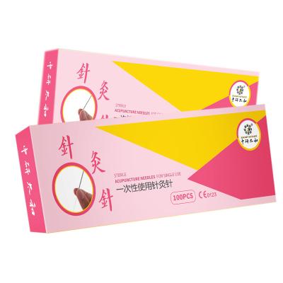 China 100pieces/box Body Acupuncture Needles Disposable Beauty Massage Needle Zhongyan Taihe for sale