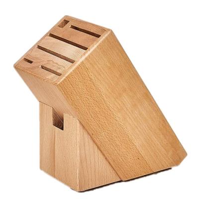 China High Quality Wooden Knife Rest Viable Decorative Kitchen Beech Wood Utensil Holder for sale