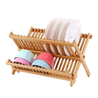 China Kitchen Viable Classic Dry Rust Resistant Durable Country Style Wooden Dish Rack for sale