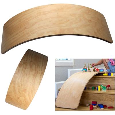 China Durable Eco Friendly Sturdy Training Balances Skills Wooden Kids Balance Board for sale