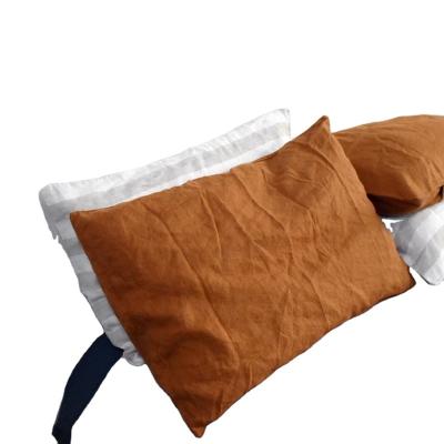 China CLASSIC housewife terracotta pillowcases linen set in 50by75 made in china for sale