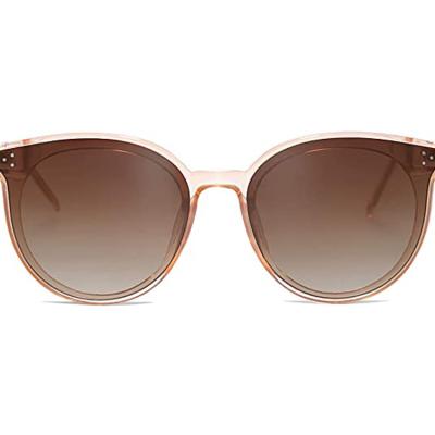 China Sustainable Fashionable Round Custom Sunglasses For Women Fashion Cute Sun Glasses for sale