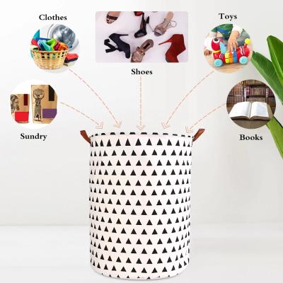 China Morden Luxury Round Folding Laundry Hamper Storage Bin Bag Folding Toy Basket Bucket Organizer Large Capacity Clothes Large Basket for sale