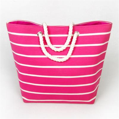 China Others Fashion Ladies Beach Bag Custom Cotton Eco Handmade Ladies Color Foldable Summer Beach Bag For Export In High Quality for sale