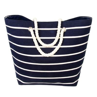 China Fashion New Style Polyester Rope Handle Shoulder Bag Solid Color Summer Women's Beach Bags for sale