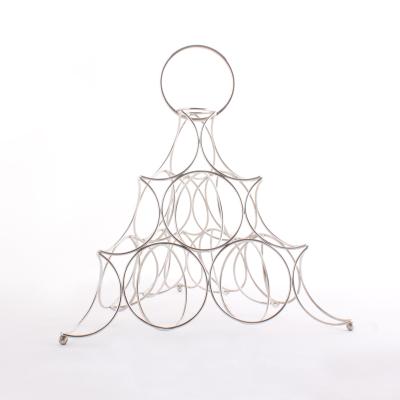 China Storage Fruit Tree Satin Fruit Rack Nickel Plated Holder For Dining Table Decoration Fruit Basket for sale