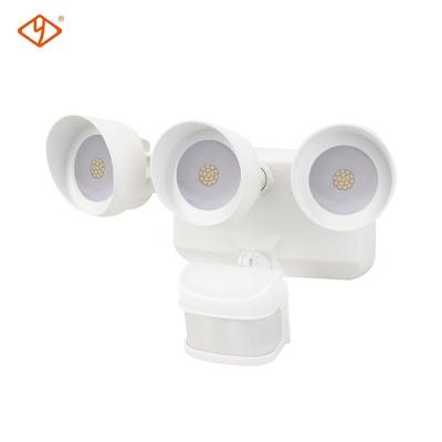 China Garden 36w Triple Heads Led Outdoor Home Garden Motion Sensor Indoor Security Light Light for sale