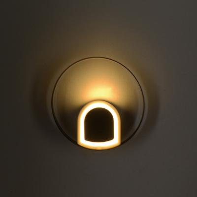 China Garden Led Outdoor Thru Wall Light Round Lamp for sale