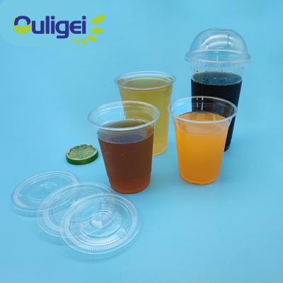 China Eco-Friendly Biodegradable Biodegradable PLA Disposable Transparent Plastic Deep Cub Drink Juice Cold Drinking Cup 20 Ounce for sale