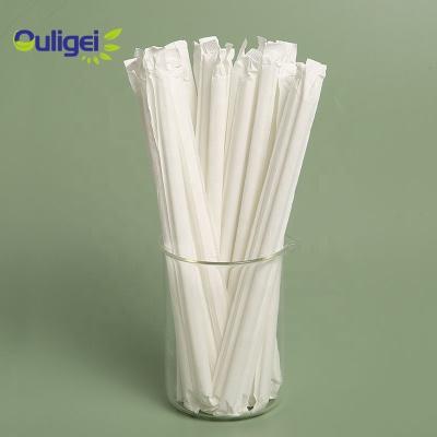 China CLASSIC Customized 100% Biodegradable Juice PLA Drinking Disposable Eco-Friendly Straw for sale