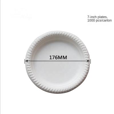 China Disposable Disposable Polylactic Eco Friendly Dishes Disposable Dishes Biodegradable Biodegradable Dishes Certified for sale