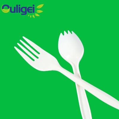 China China Manufacture Biodegradable Factory Price Free Sample Eco Friendly Stocked Eco Friendly Disposable Cutlery Set for sale