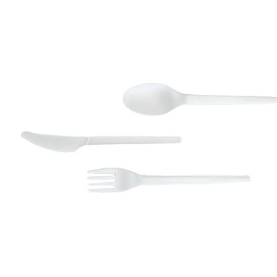 China Biodegradable Custom Eco Friendly Stocked Biodegradable Disposable Cutlery Set for sale