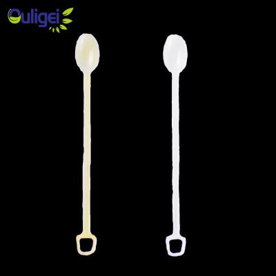 China Disposable Individually Wrapped Biodegradable Stored Eco-friendly Disposable Cutlery Ice Cream Spoon Coffee Tea Spoon for sale