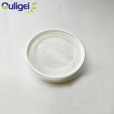 China Freshness Preservation Food Storage Container Disposable Biodegradable Plastic Salad Bowl With Lid for sale