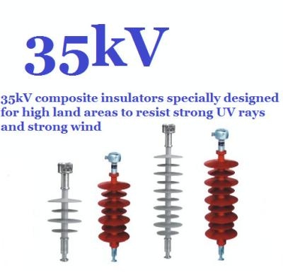 China IEC61109 Composite Suspension Insulator 35kv For High Land Transmission Lines for sale