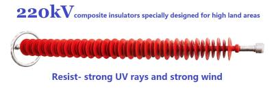 China Silicon Rubber Composite Suspension Insulator 220kv High Flexibility for sale