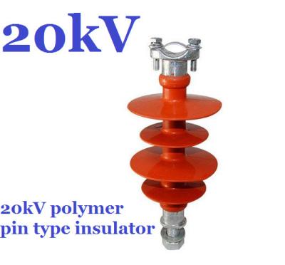 China 20kV Small Volume Polymer Pin Insulator , Safety Distribution Insulators for sale