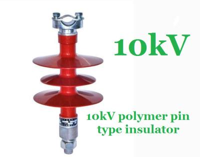 China IEC 61109 Composite Polymer Pin Insulator , Pedestal 11 Kv Post Insulator for sale