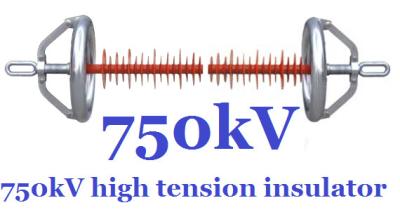 China 750kv Composite High Tension Insulators , EHV Overhead Line Insulators for sale