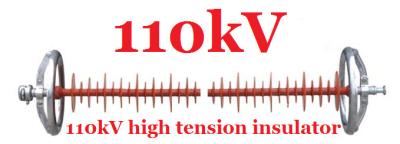 China One Corona Ring Composite Polymeric Insulators 110kv High Flexibility for sale