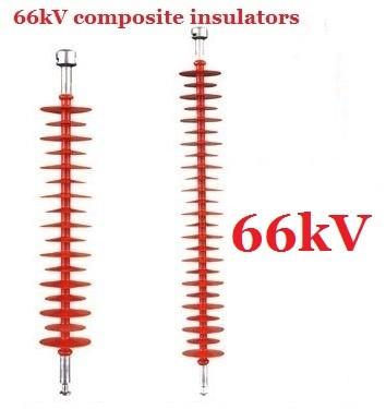 China Light Weight Composite Polymer Insulator , 66kv Silicon Rubber Substation Insulators for sale