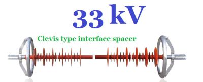 China 33kV samengesteld Interphase Verbindingsstuk, de Luchtisolatie van de Transmissielijn Te koop