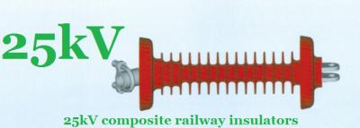 China 1600mm Creepage Distance in Railway Insulators , 25 kV Silicone Composite Insulators for sale