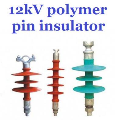 China Overhead Line Polymer Pin Insulator , 12kV Silicone Rubber Insulator Creepage 380mm for sale