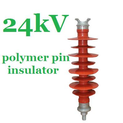 China IEC 61952 Standard Polymer Pin Insulator 24kV for Overhead Distribution Lines for sale