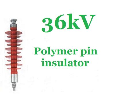 China High Voltage Pin Post Insulator Silicone Rubber 36 Kv Impact Resistant for sale